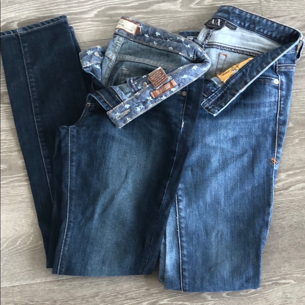 2 pairs of designer jeans